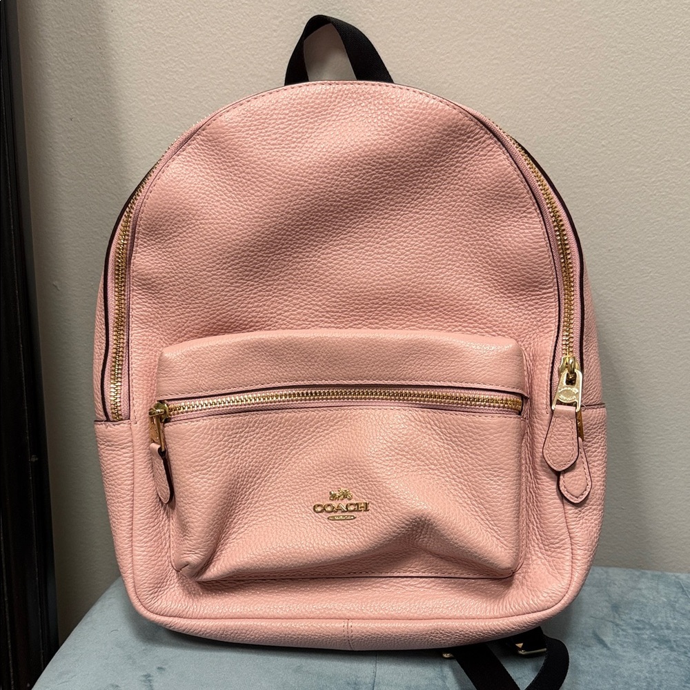 Coach Blush Leather Backpack